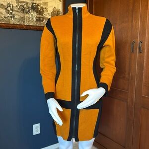 Vintage color block sweater dress